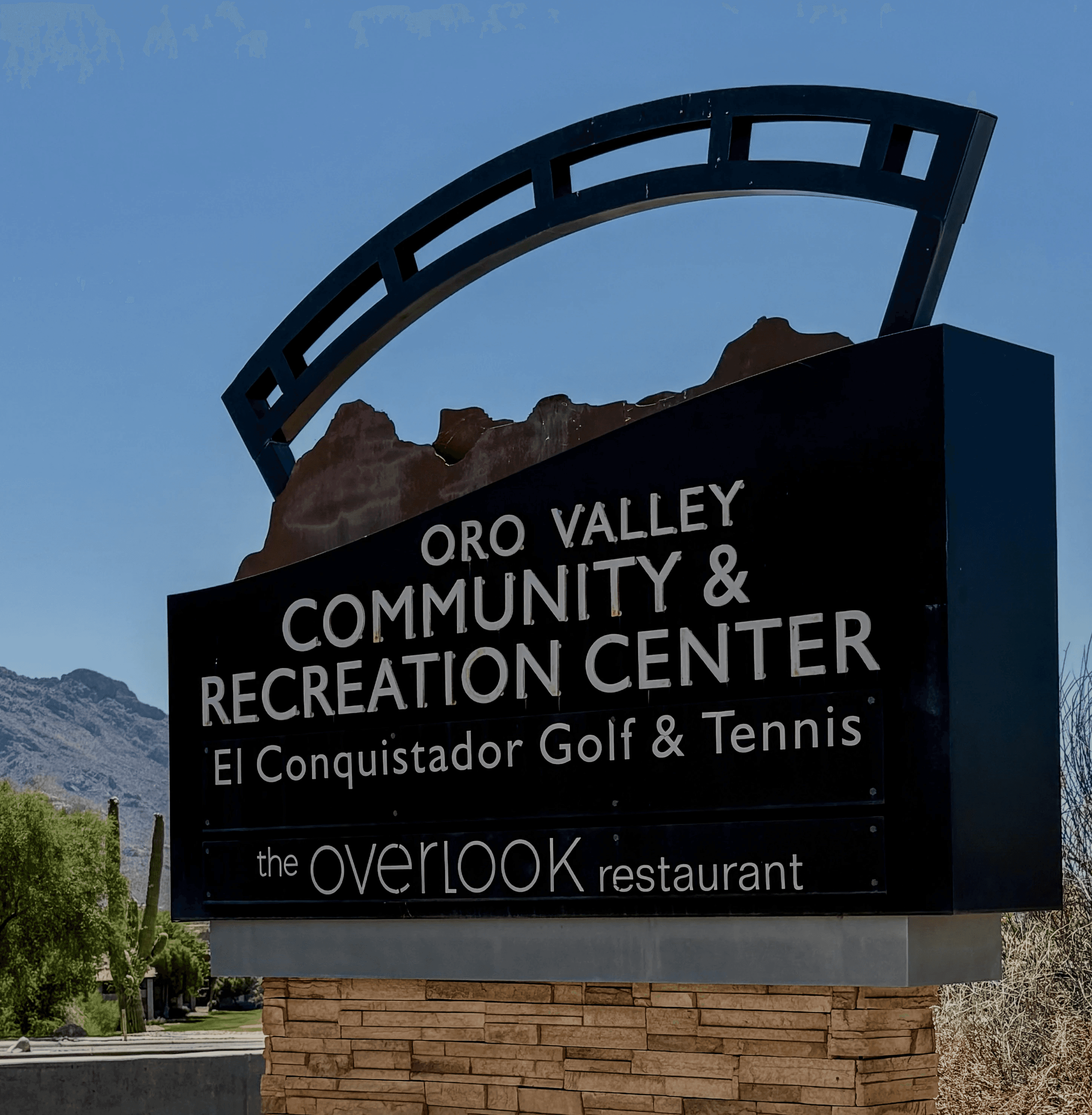 Oro Valley Community Center Sign