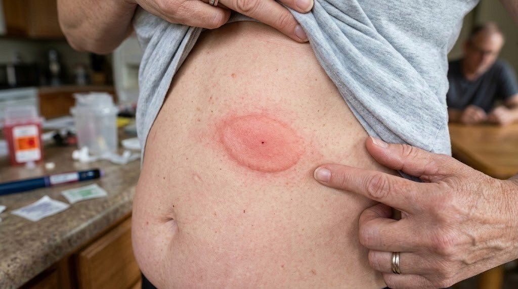 GLP-1 injection site reaction