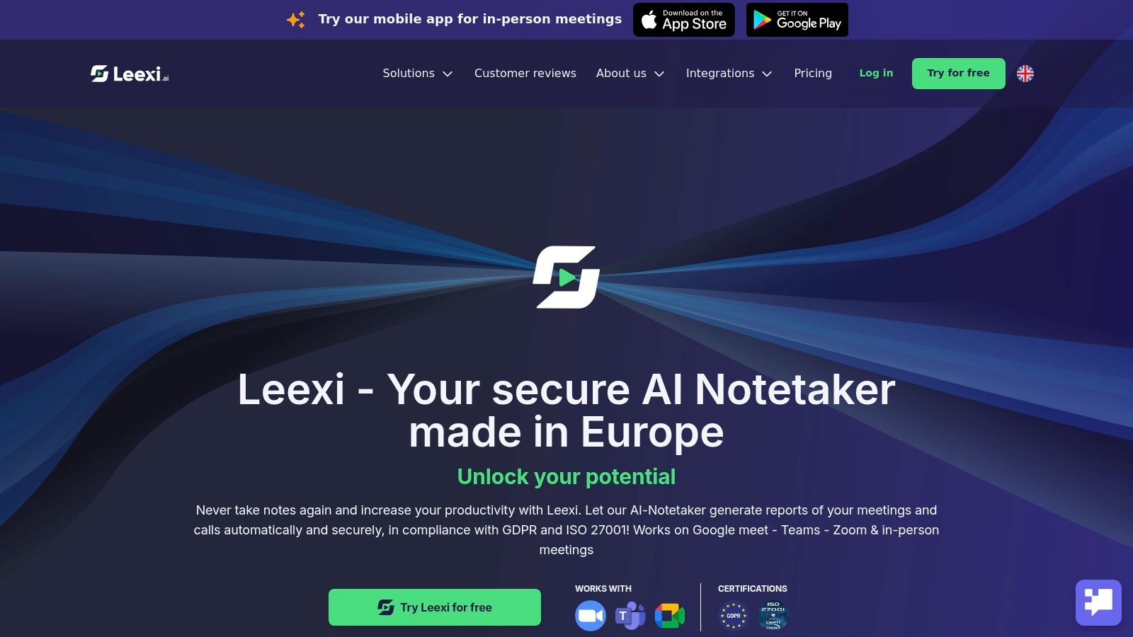 Leexi, l'assistant IA pour les comptes rendus automatiques hébergé en France