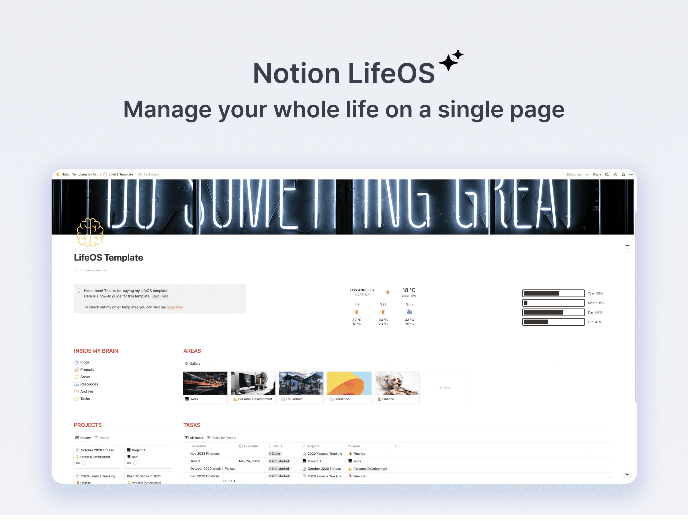 LifeOS Notion Template