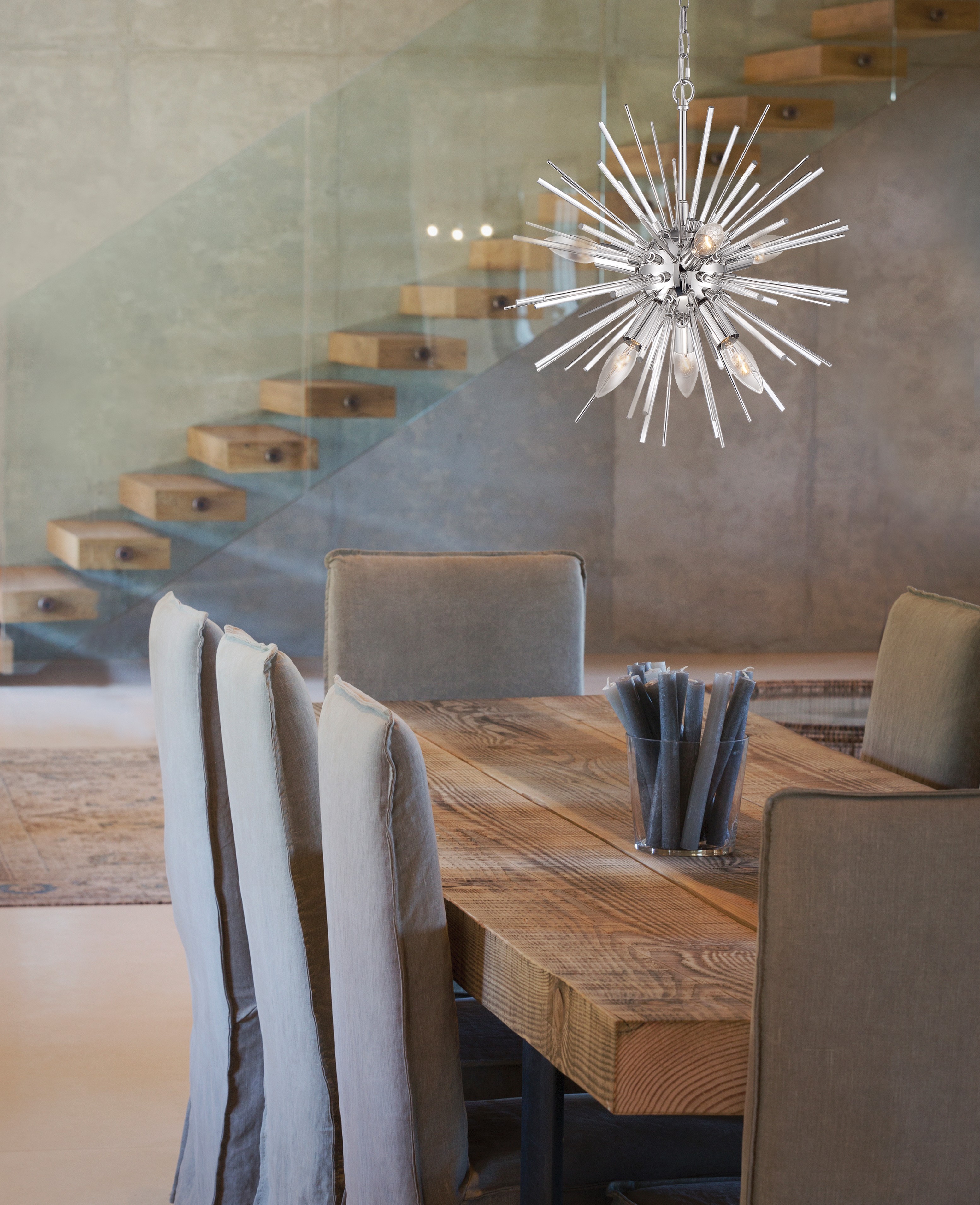 Satco decorative interior lighting fixtures for residential spaces supplied in British Columbia