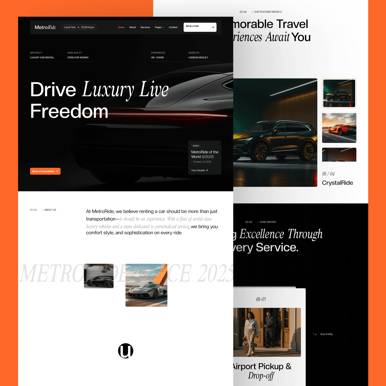 framer car rental template