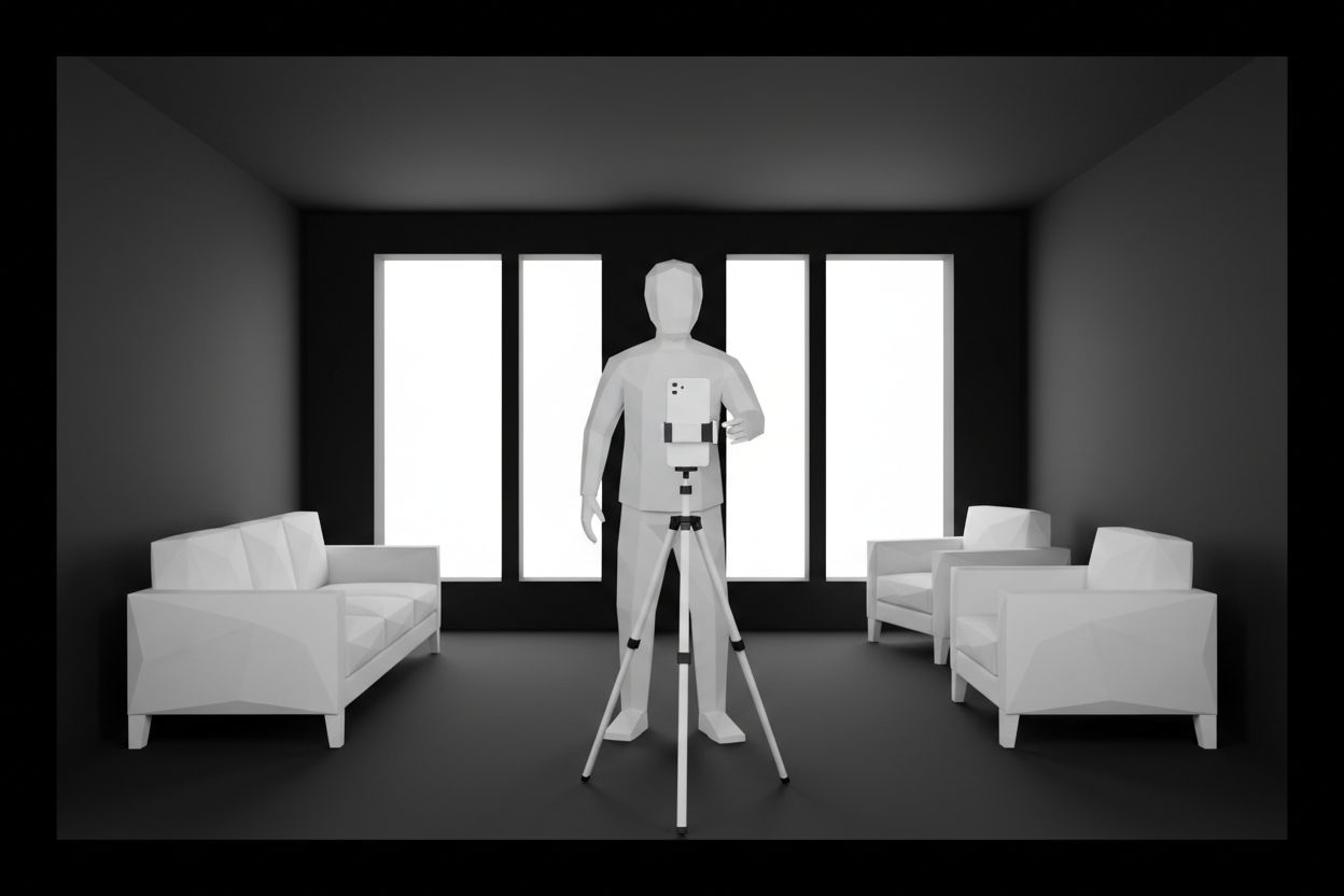 Agent filming a social media video