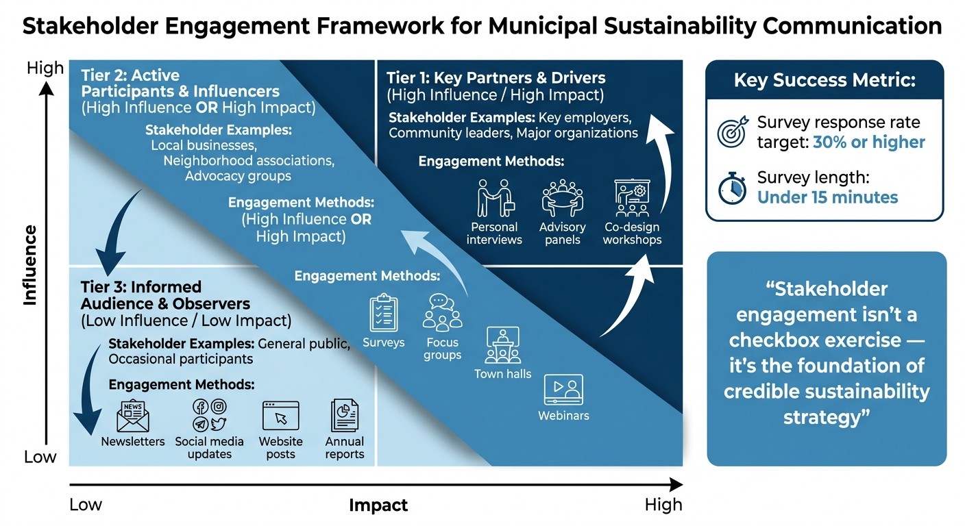 Stakeholder Engagement Methods by Influence and Impact Level