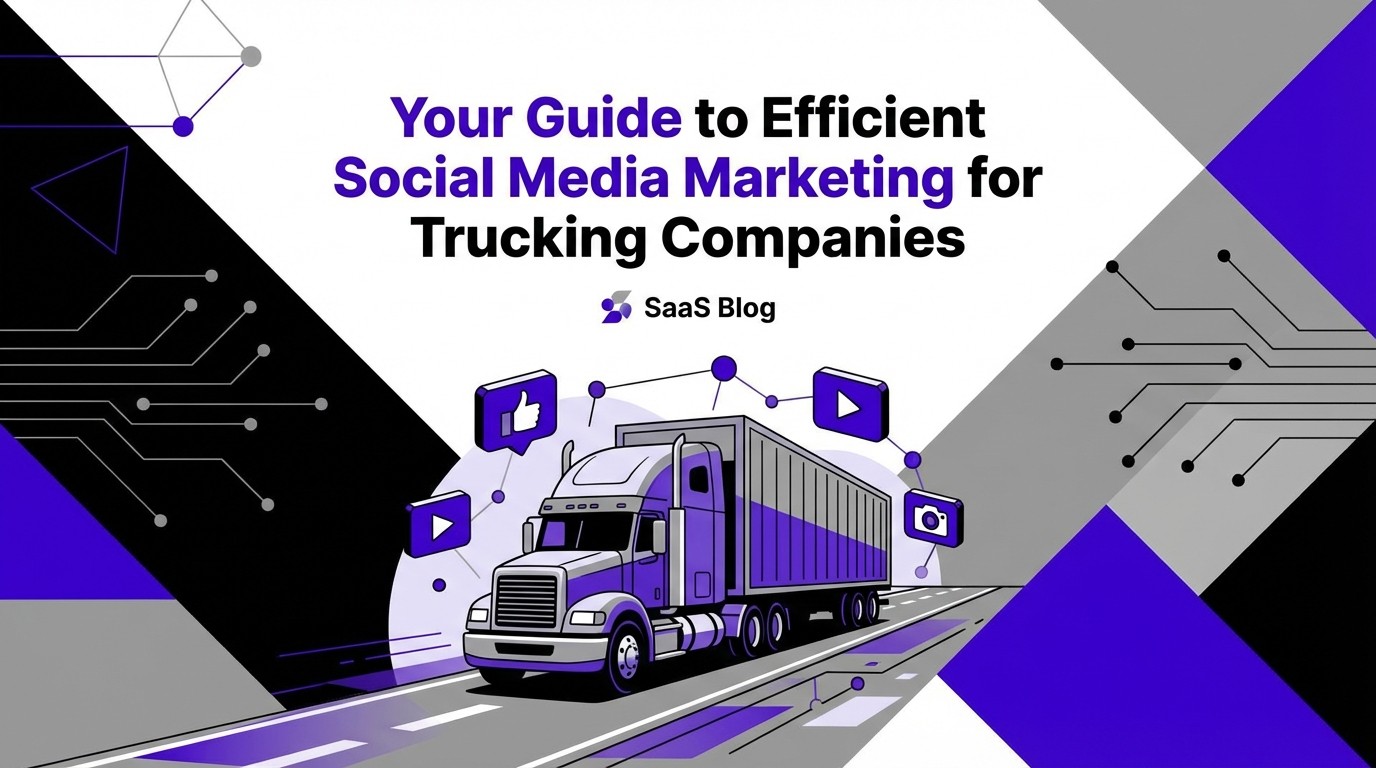 Your Guide to Efficient Social Media Marketing for Trucking Companies header