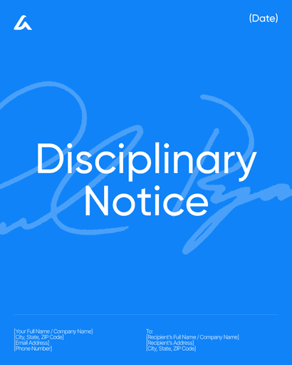 Disciplinary Notice