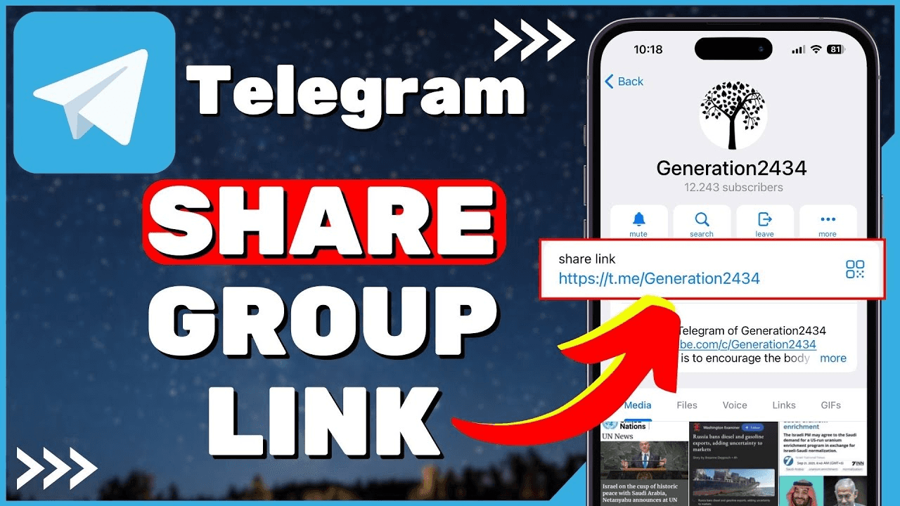 share telegram group link