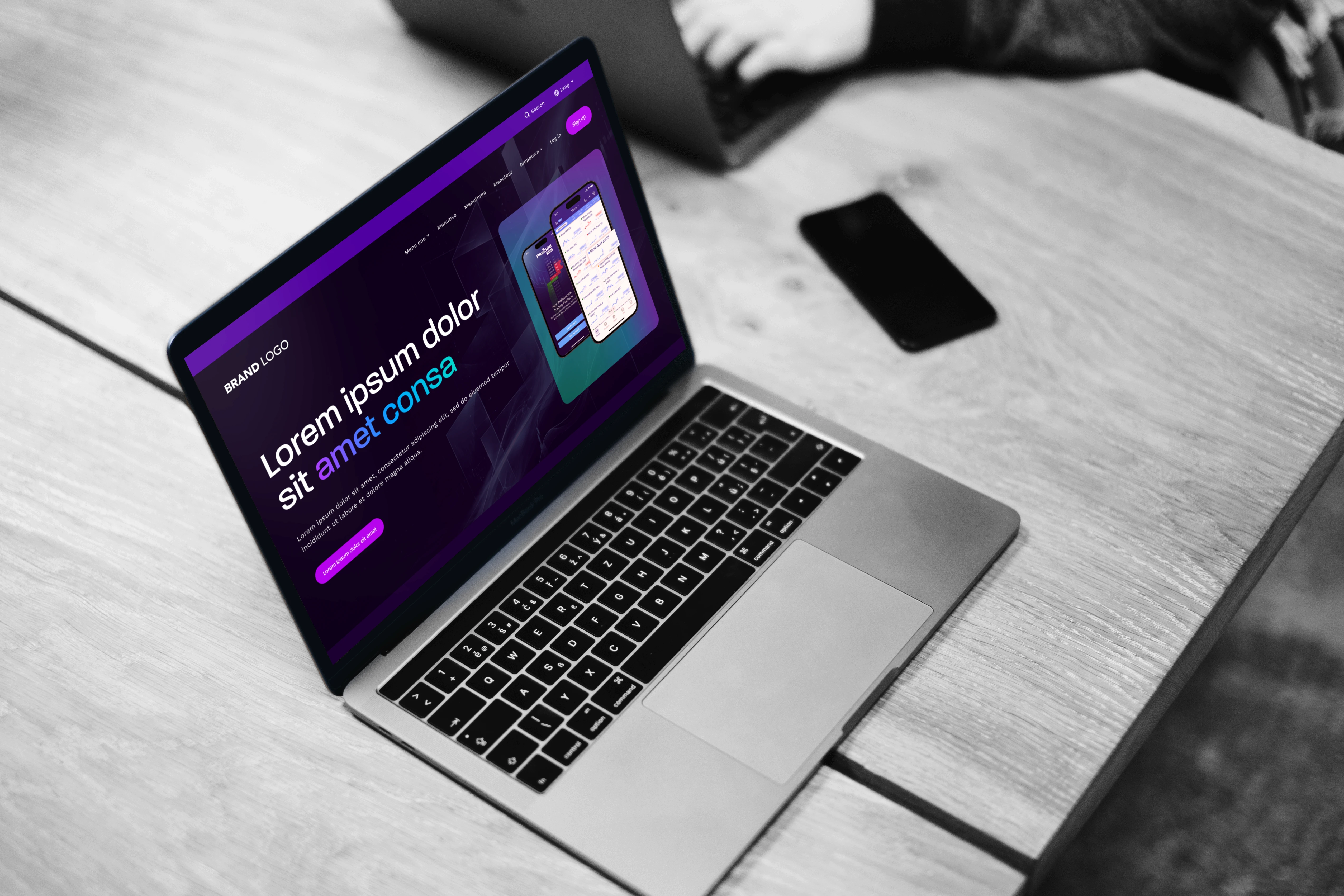 mockup of desktop screen from this project