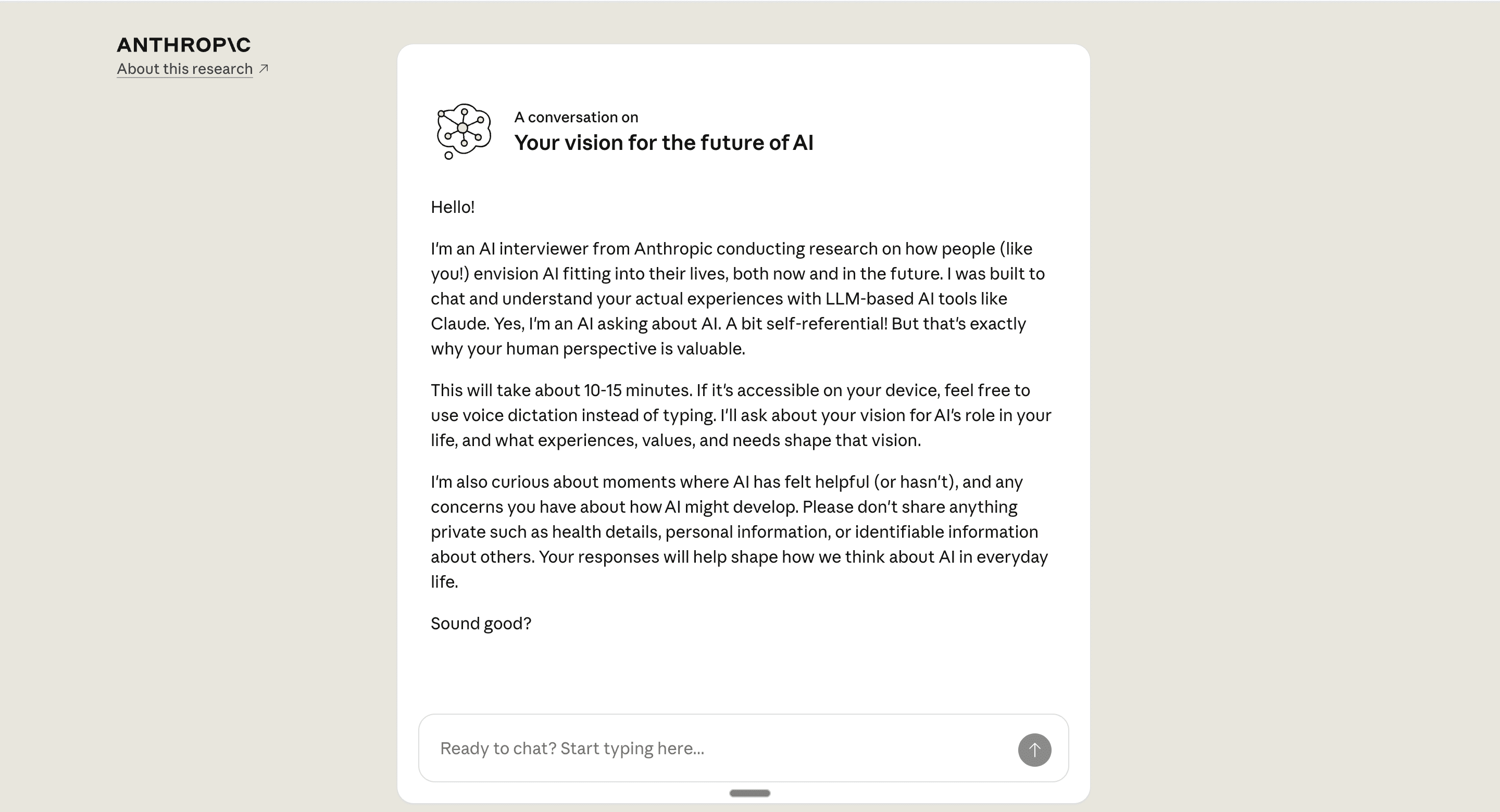 Get Started with Anthropic Interviewer