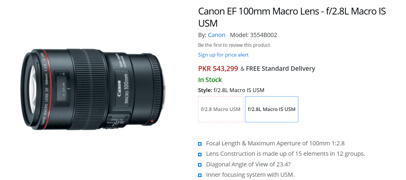 Canon EF 100mm