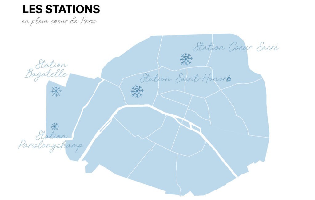 Carte des stations événementielles de sport d'hiver
