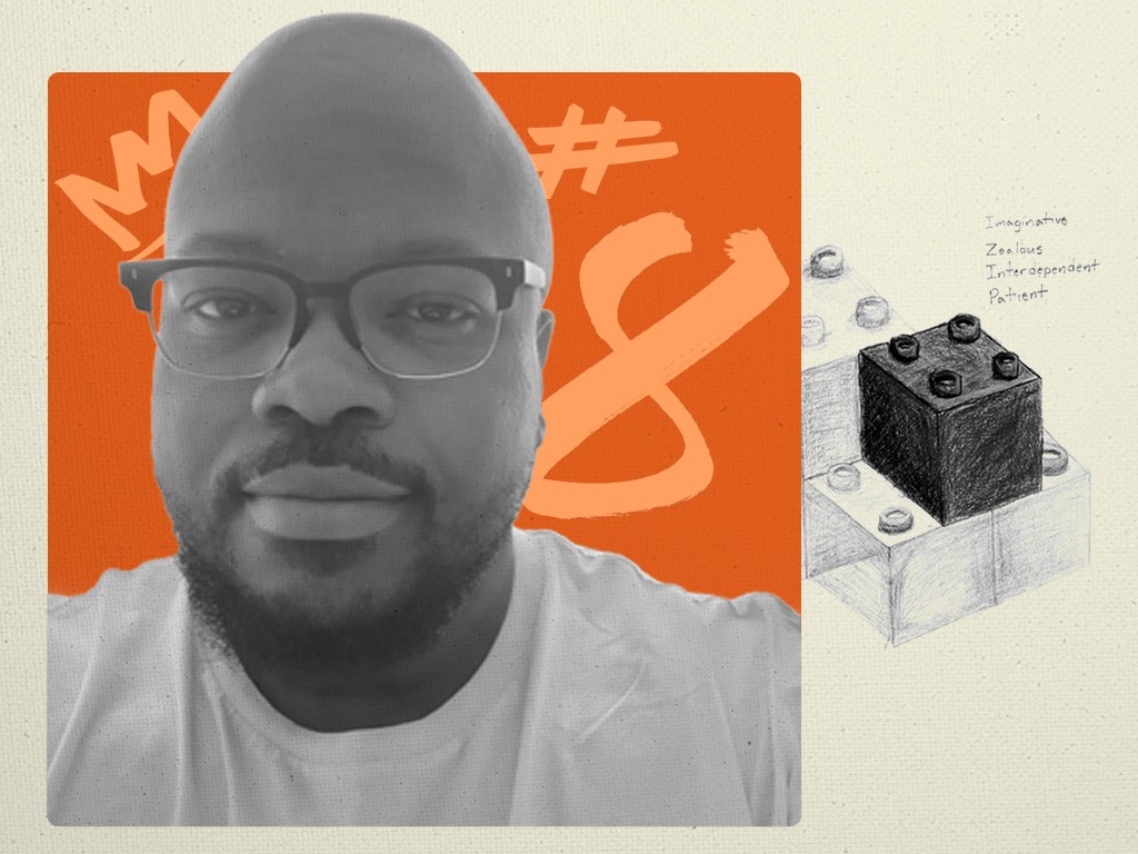 Woman with color palette