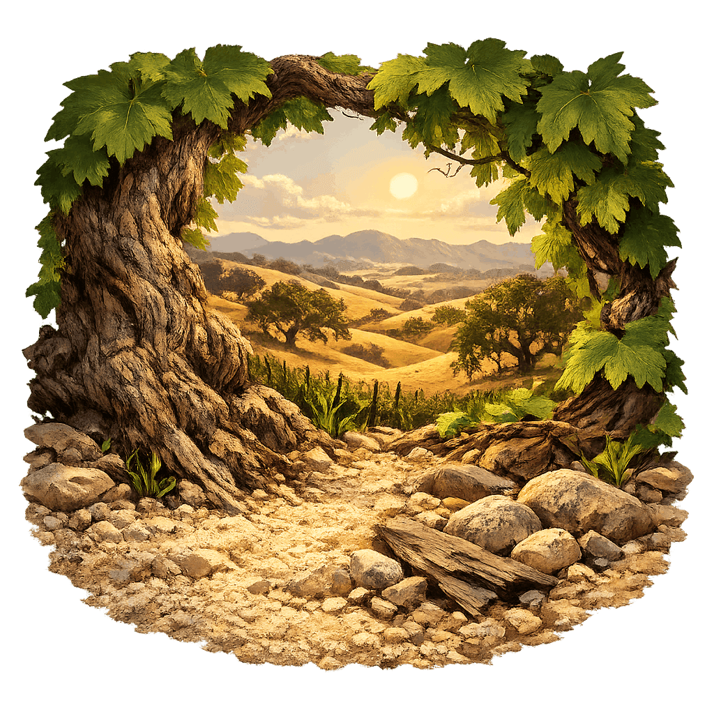 Detailed graphic of the Creston District wine region.