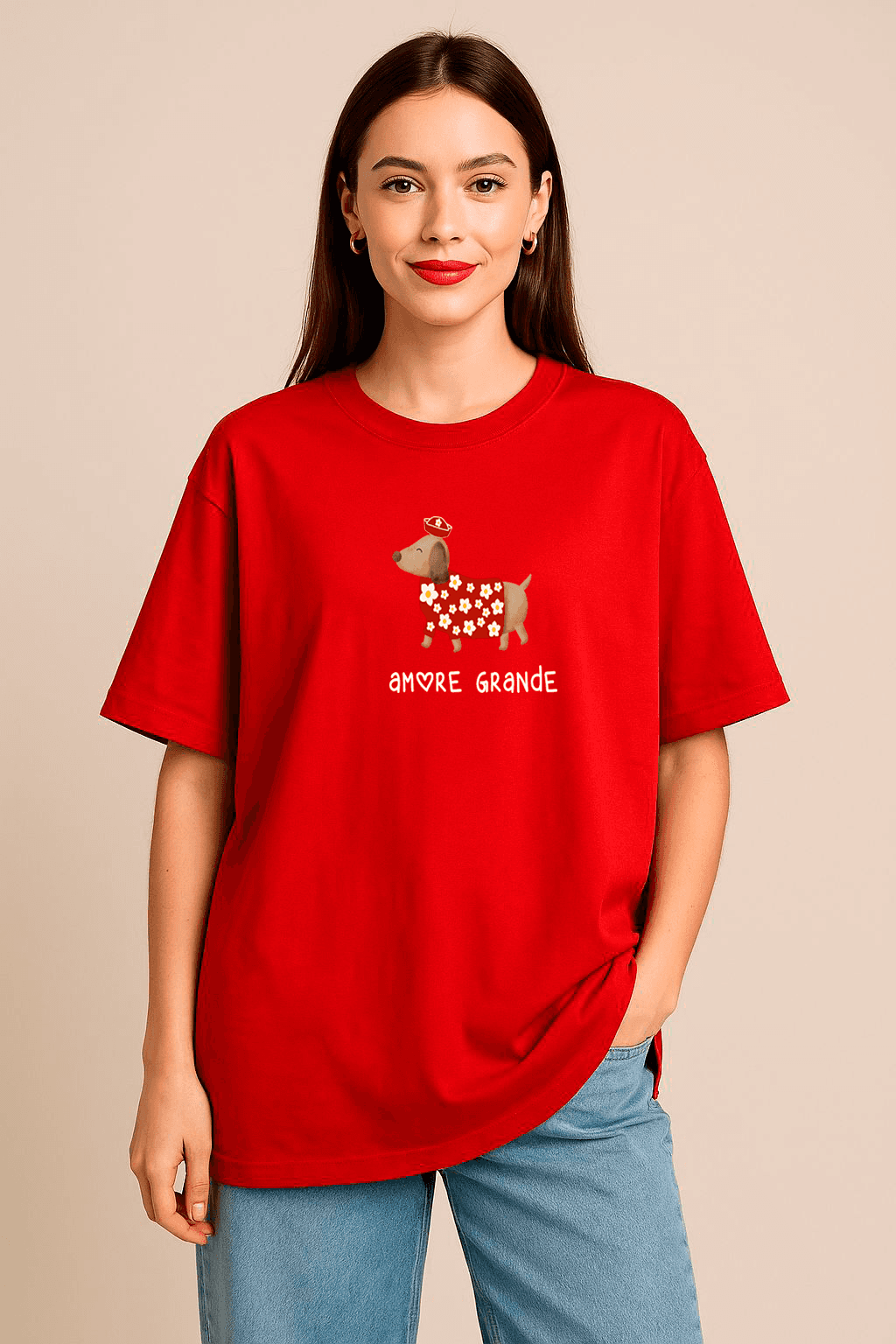 Woman in black jacket