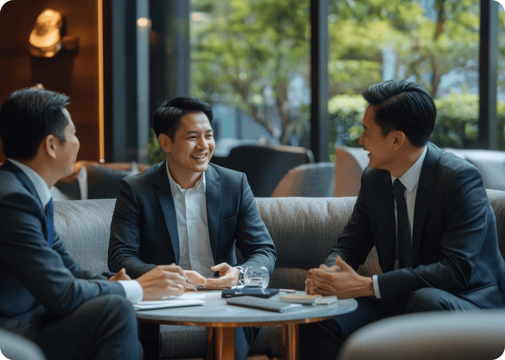 영업사원들의 모습