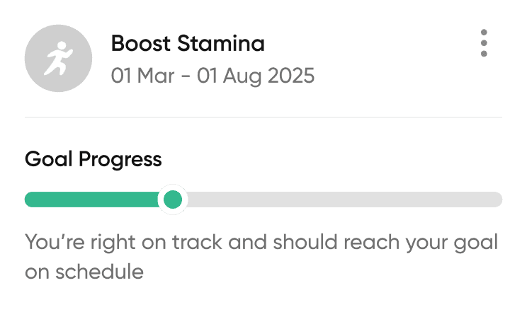 Neura Health App - UI Boost Stamina widget