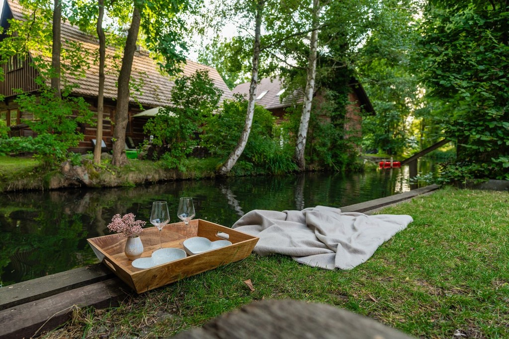 Picknick auf dem eigenen Steg