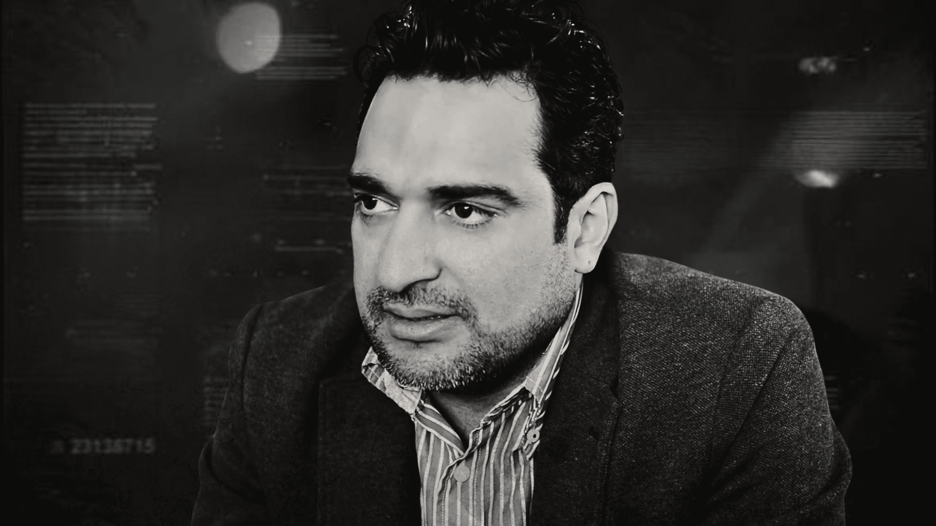 Black and White potrait of Hussein Hallak