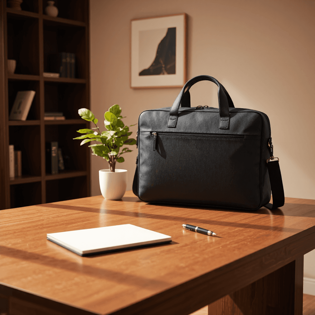 product photography of laptop bag