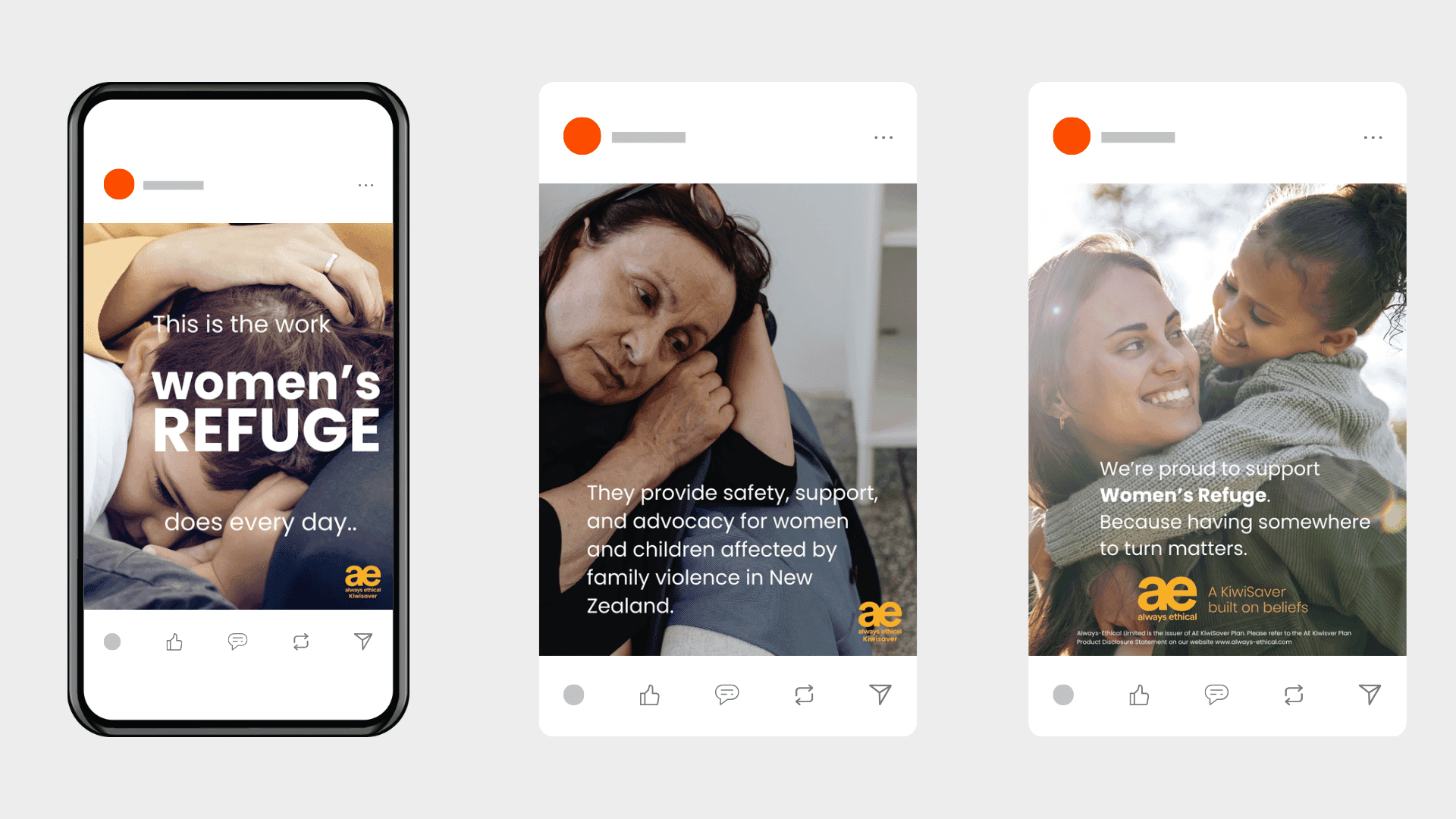 Always Ethical KiwiSaver social post mockup