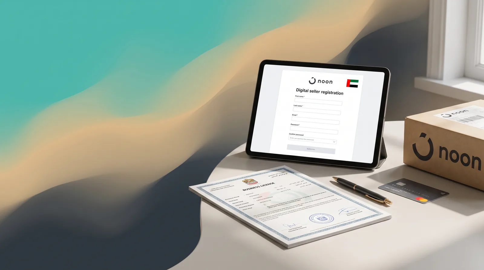 Noon seller license UAE with storefront registration documents