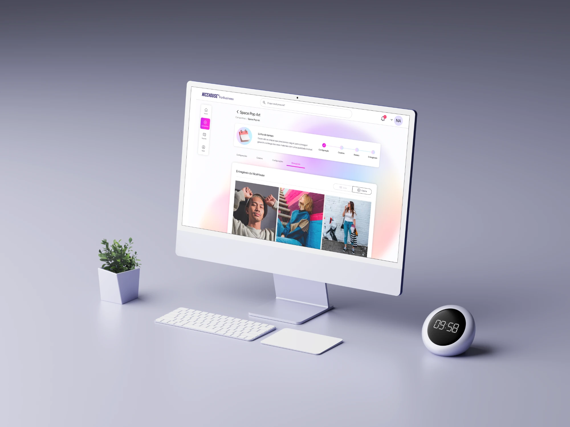 ForBusiness na tela de um iMac