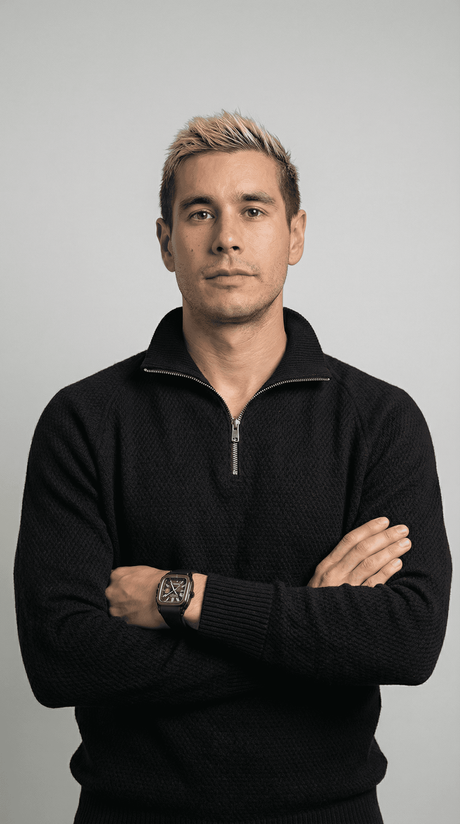 Portrait of portfolio creator – front view