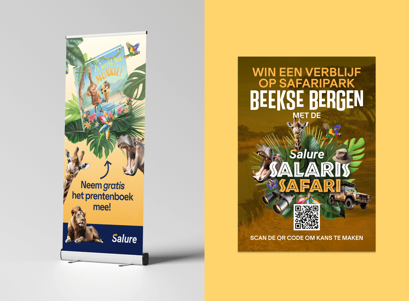 Campagne huisstijl voor Salure Salaris Safari door Freelance Brand Designer Michiel Nagtegaal / Mr. Upside