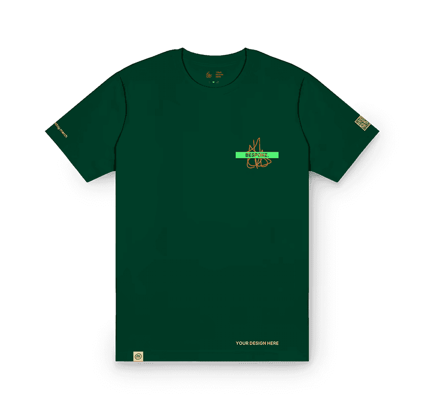 Customized bespoke green shirt