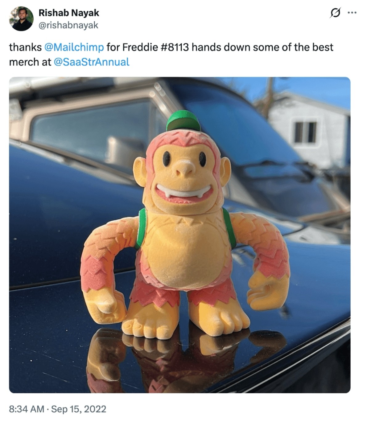 Tweet about mailchimp plus toy