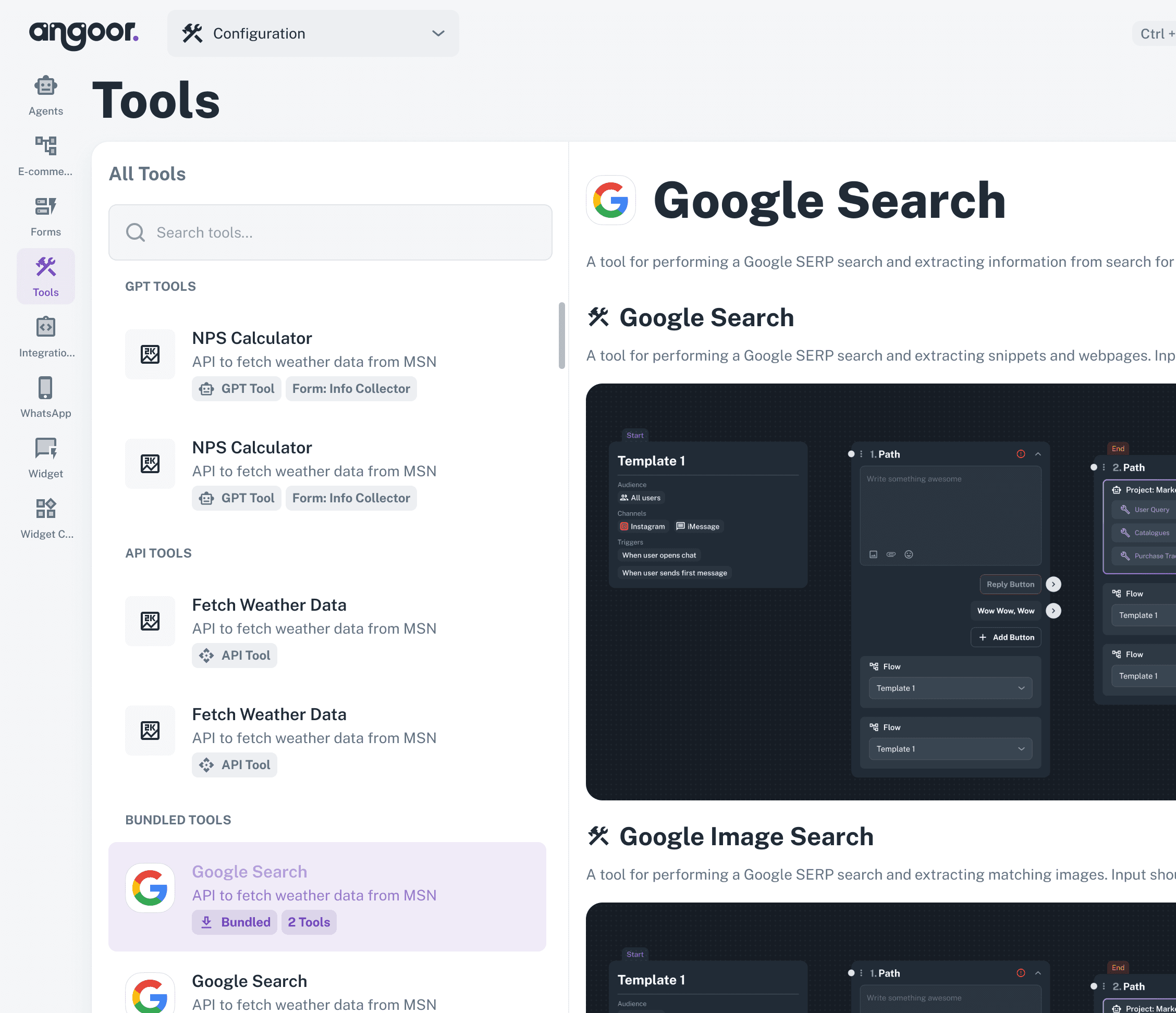 Angoor AI Flow Builder