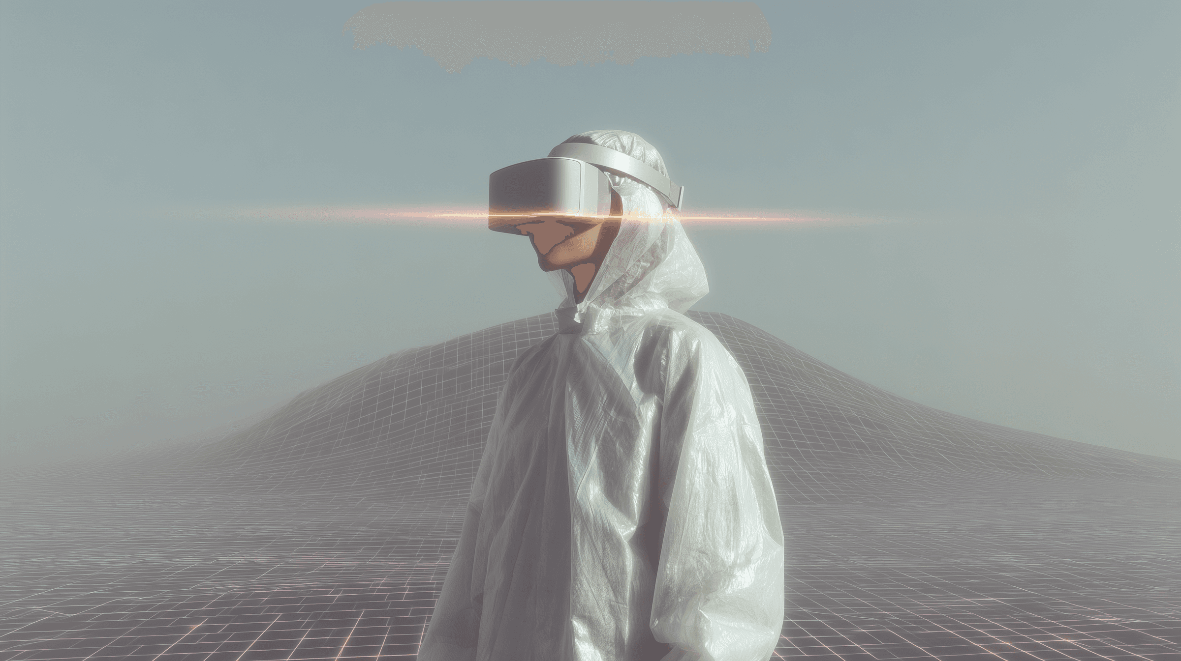 Long exposure image of a man