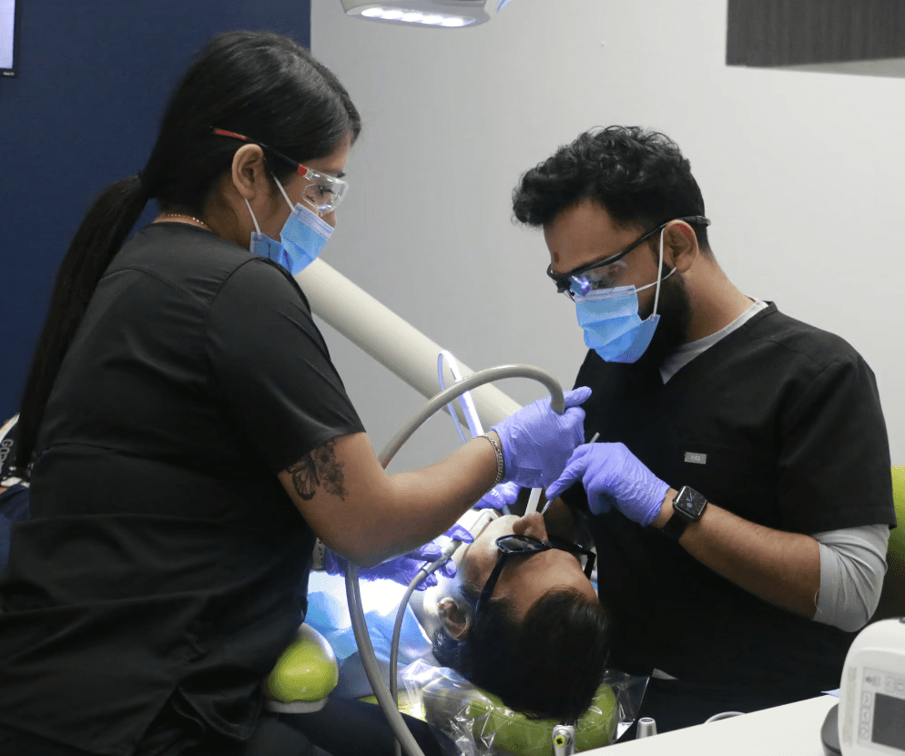 Dentist with his Patient