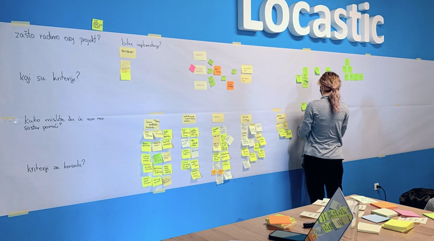 Petra at UX workshop