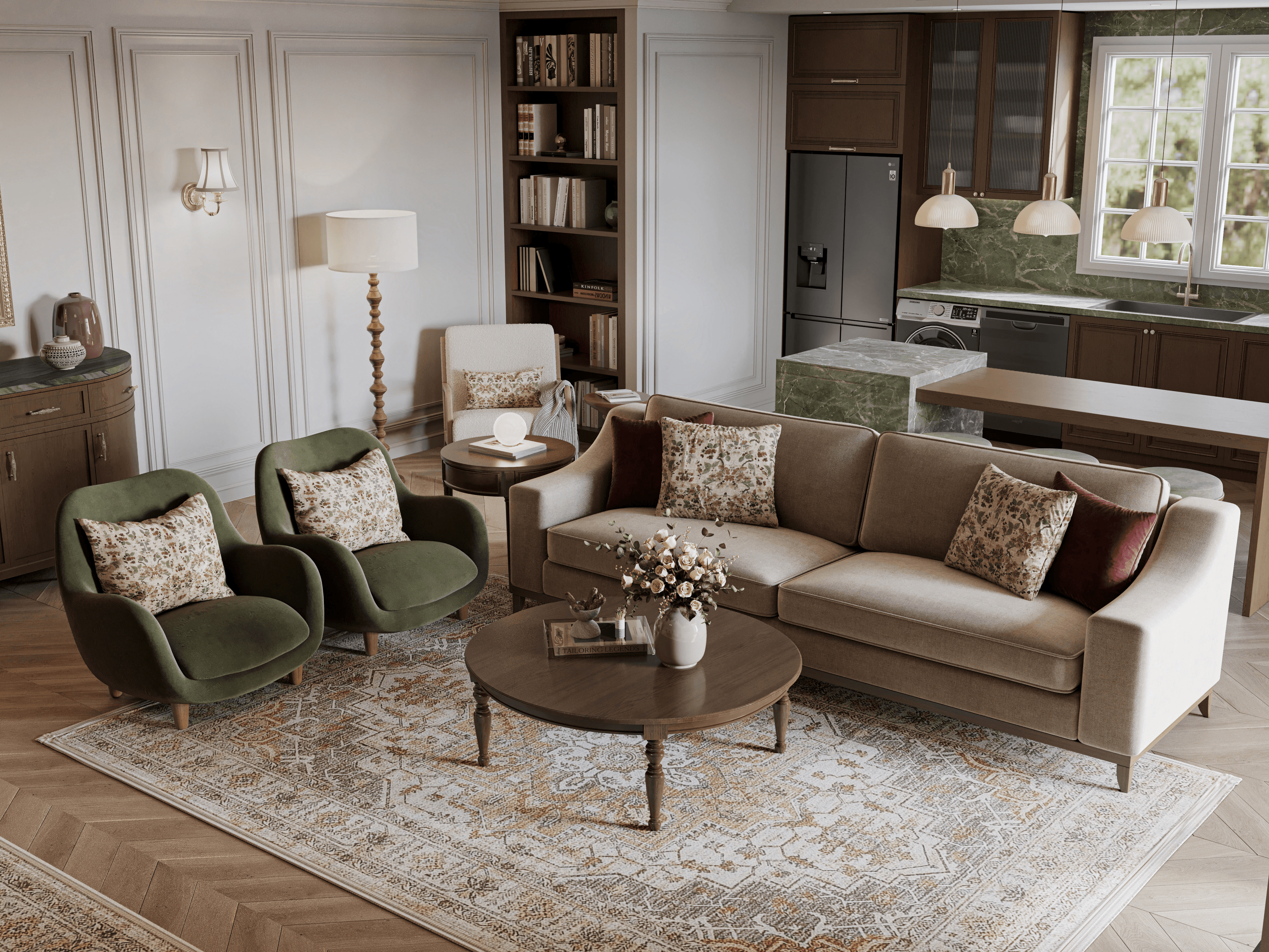 Project showcase image featuring a modern, refined interior.