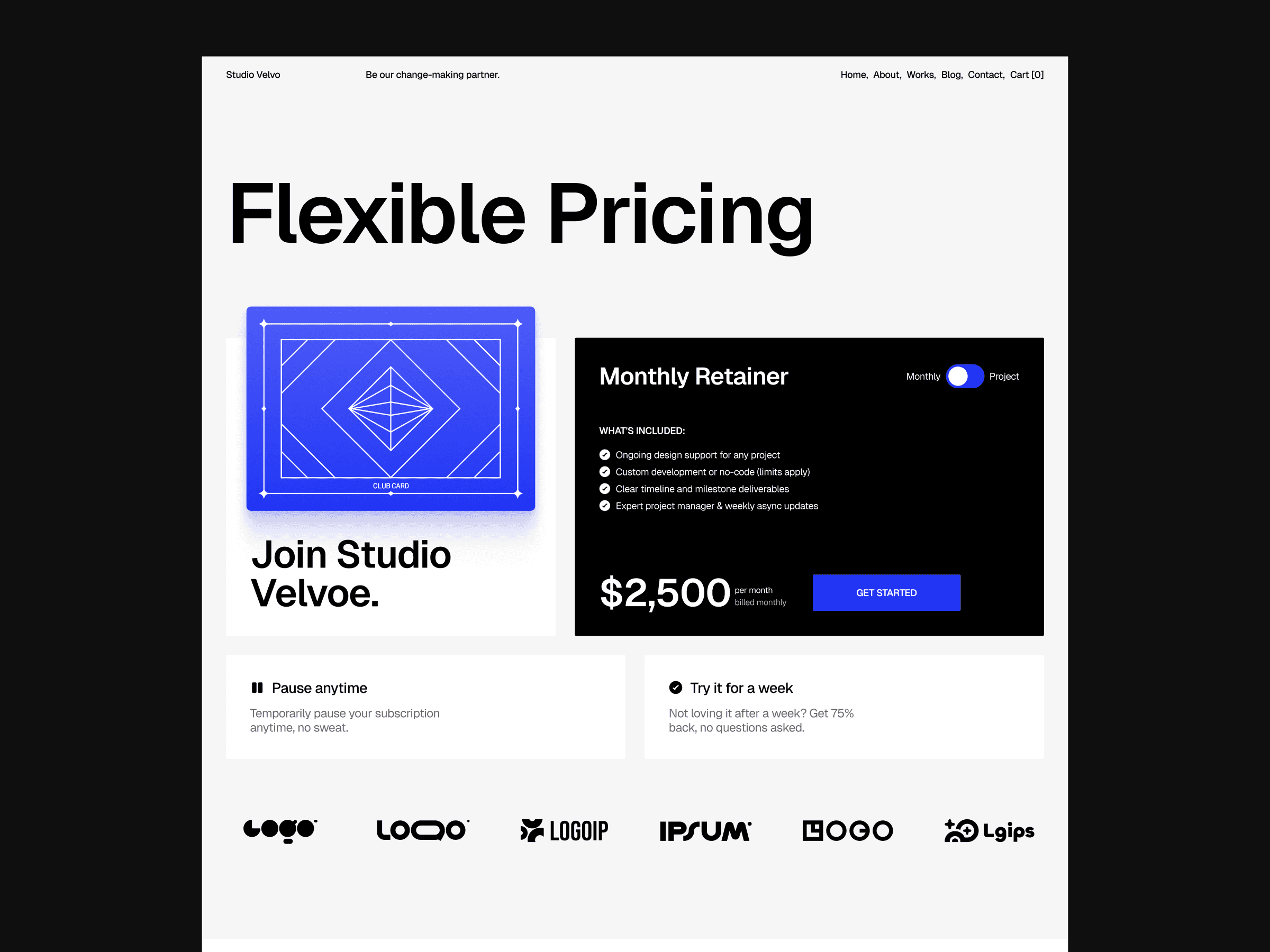 framer consulting template