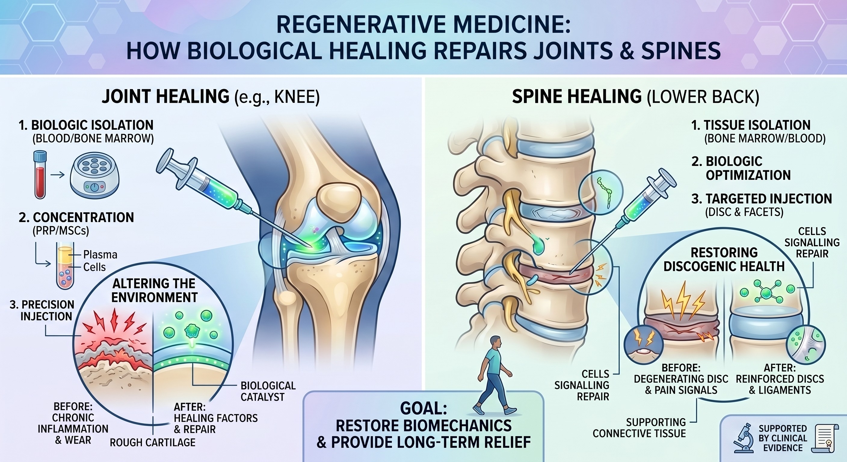How Regenerative Medicine Heals Joints and Spines