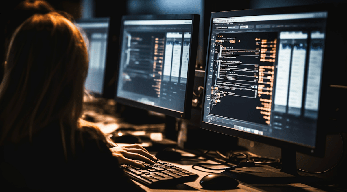 developer at work