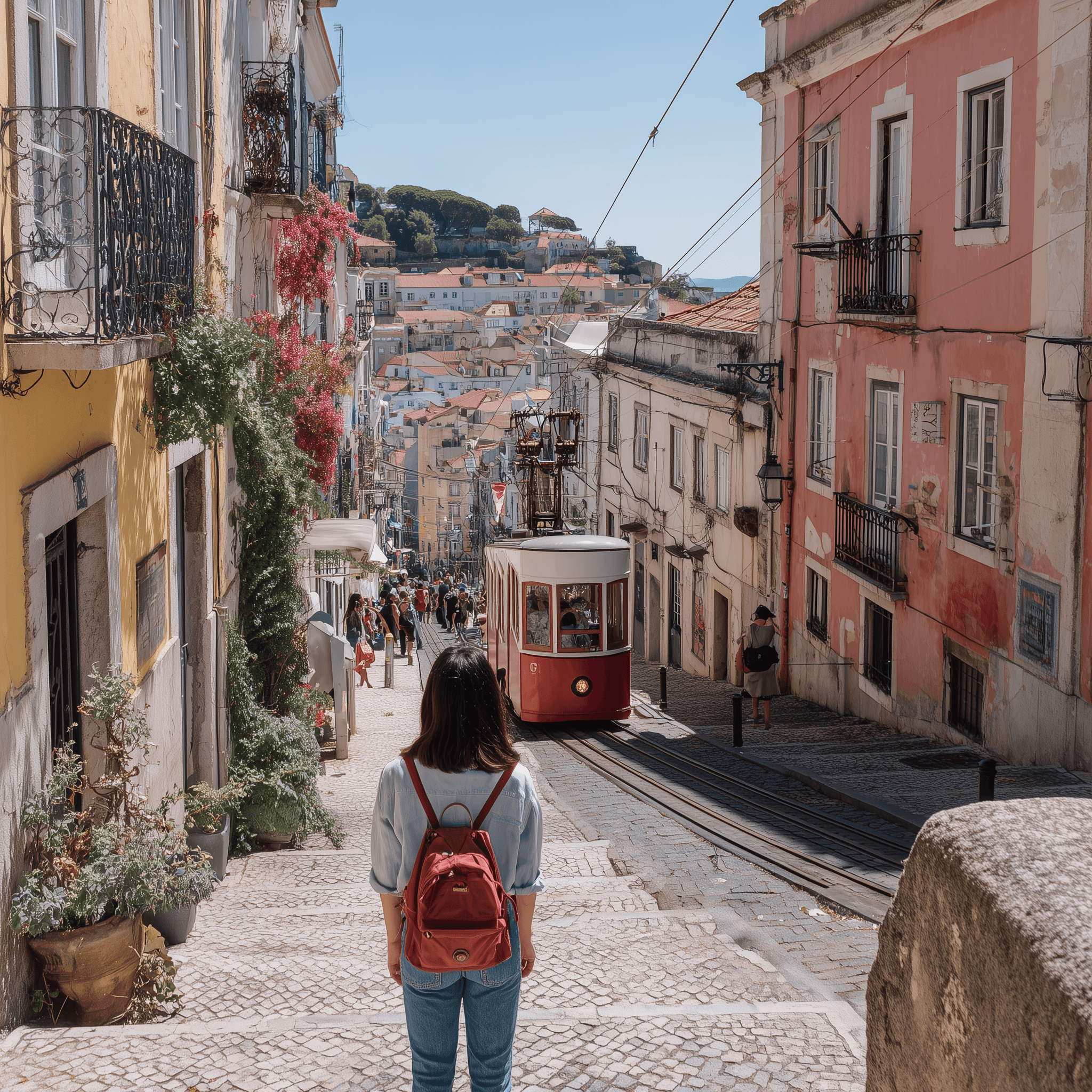 Vista para bairro tipico lisboeta