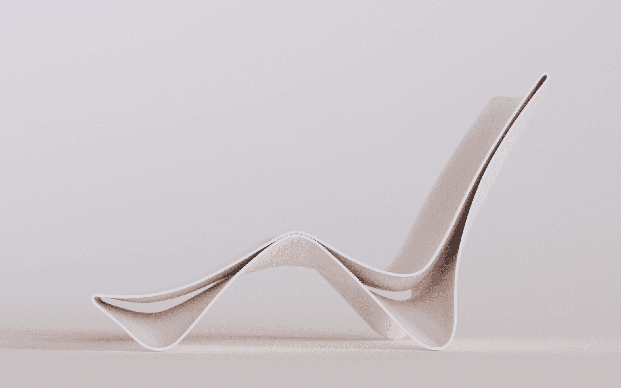 Elegant curves of the Curva Chaise Lounge Chair designed by noknok studio