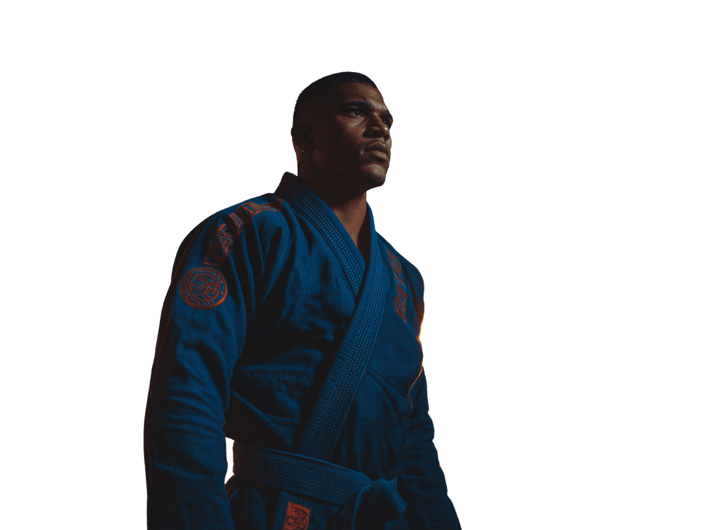 BJJ fighter in standing pose