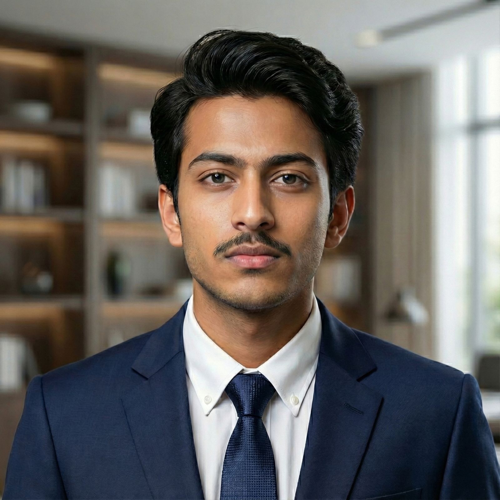 man in black suit holding black smartphone