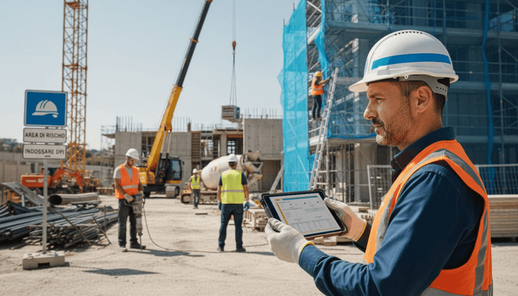 controllo sicurezza in cantiere con gestionale sicurezza sul lavoro