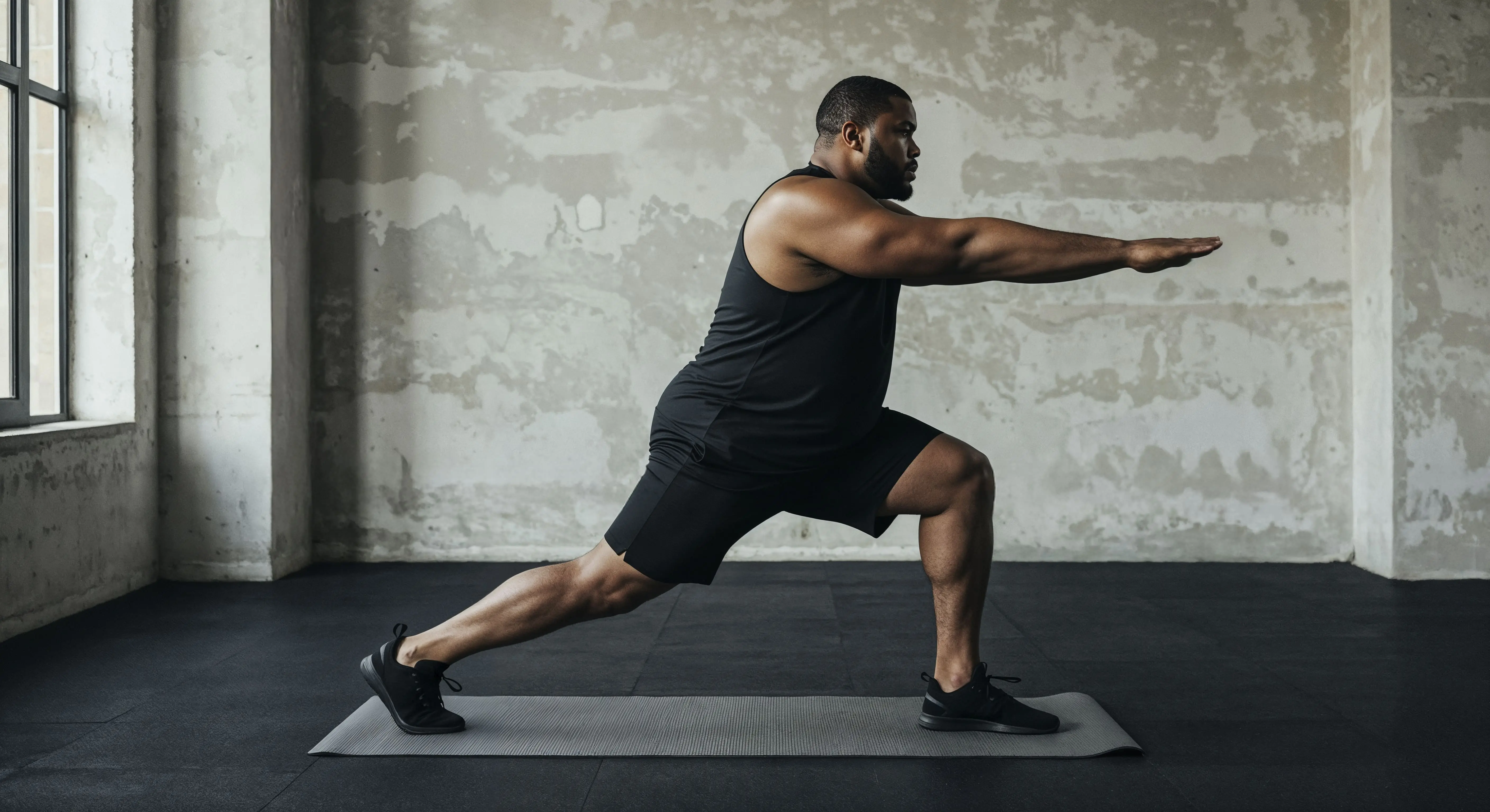 plus size person working out