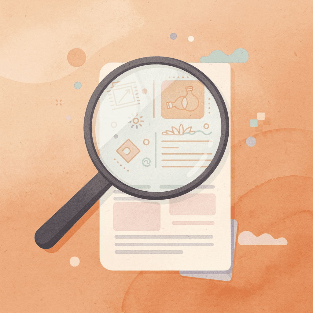 Magnifying glass examining SEO data to find real business value