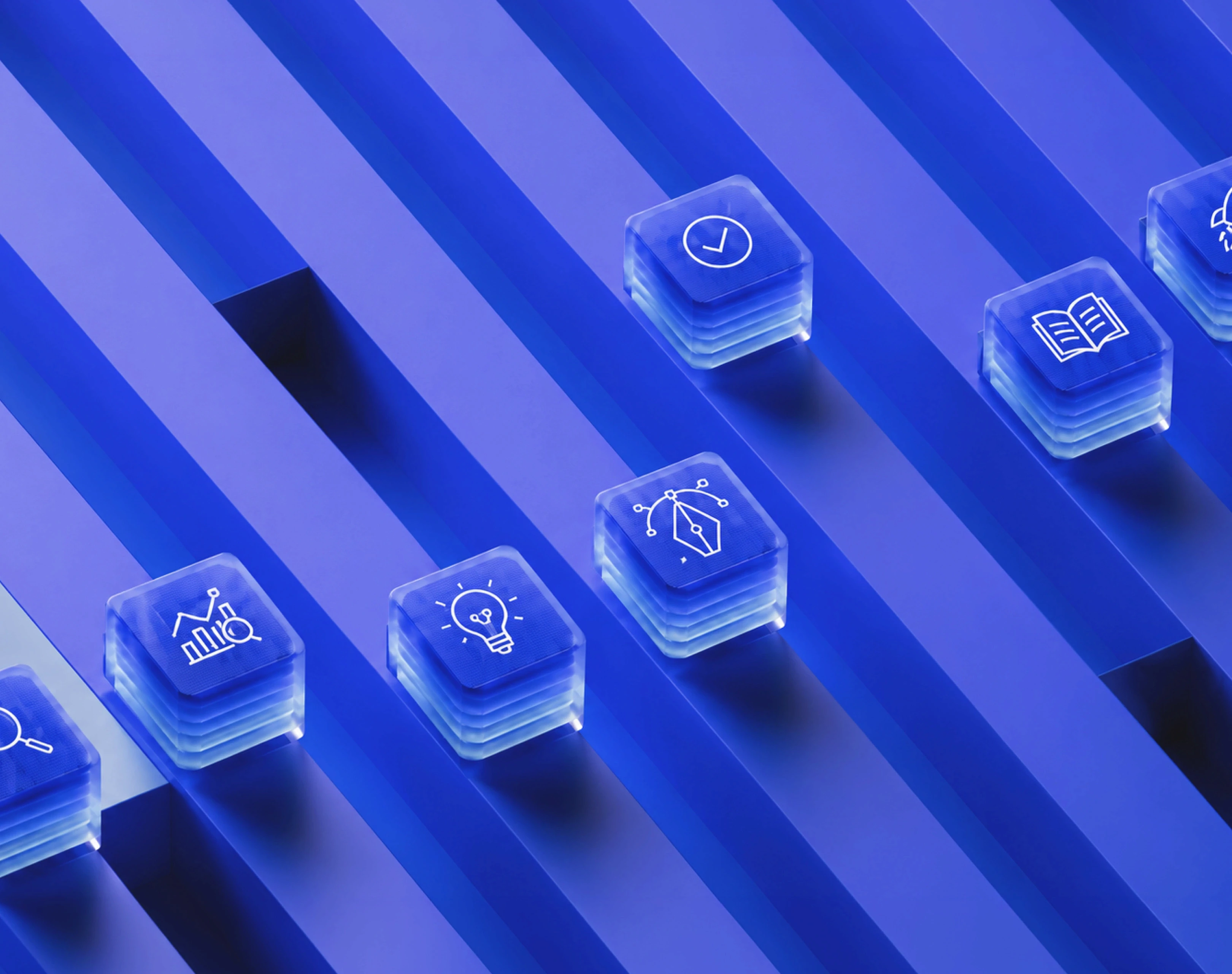 Dentaid brand & illustration case study - hero visual, abstrct design