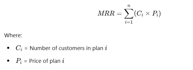 MRR Formula
