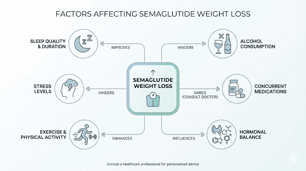 Multiple factors affecting semaglutide weight loss effectiveness