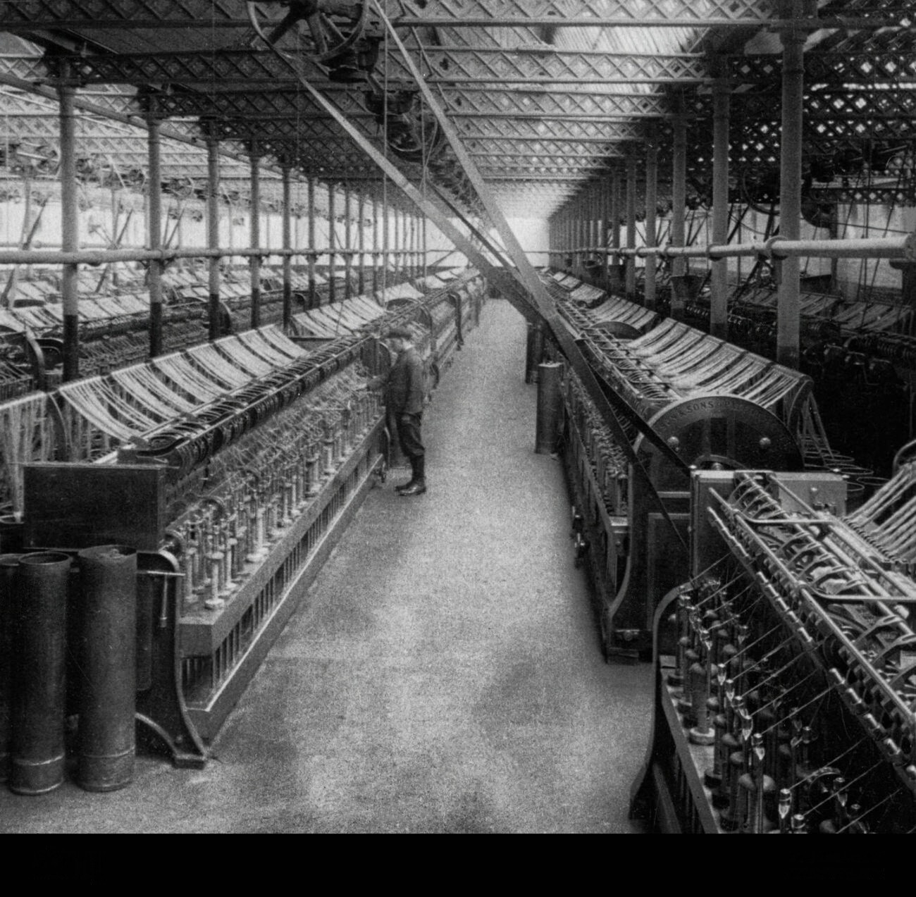 Office Picture with dark elements and blue light