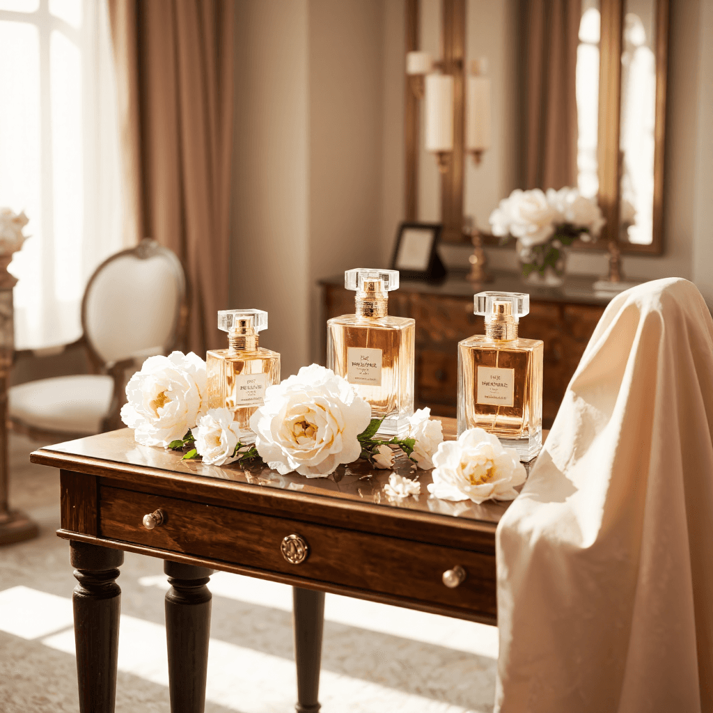 product photography of perfume bottle